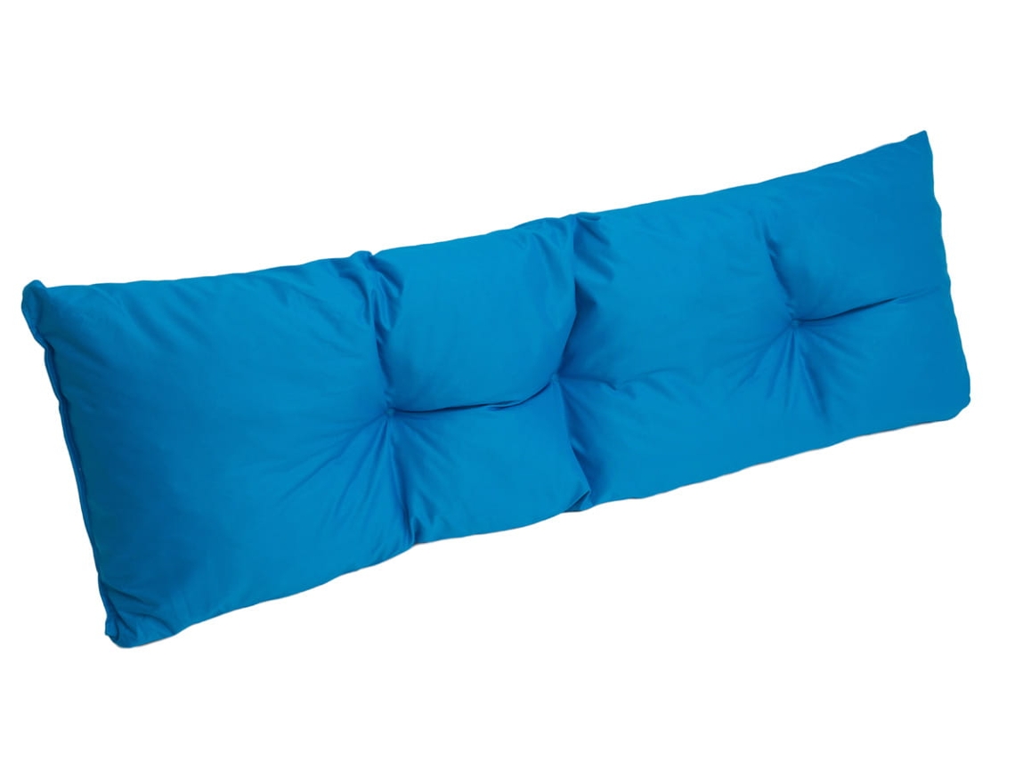Cojín palet 120x40cm cojín del asiento europalets cojín de suelo infantil Cojín palet exterior azul SETGARDEN