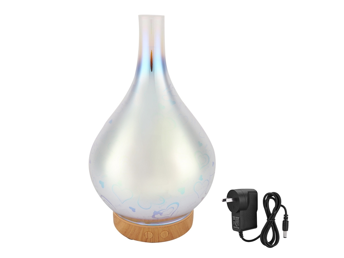 Difusor De Aroma Ultrasónico Humidificador De 100 Ml Con Luz Nocturna Y Aromaterapia Esencial.
