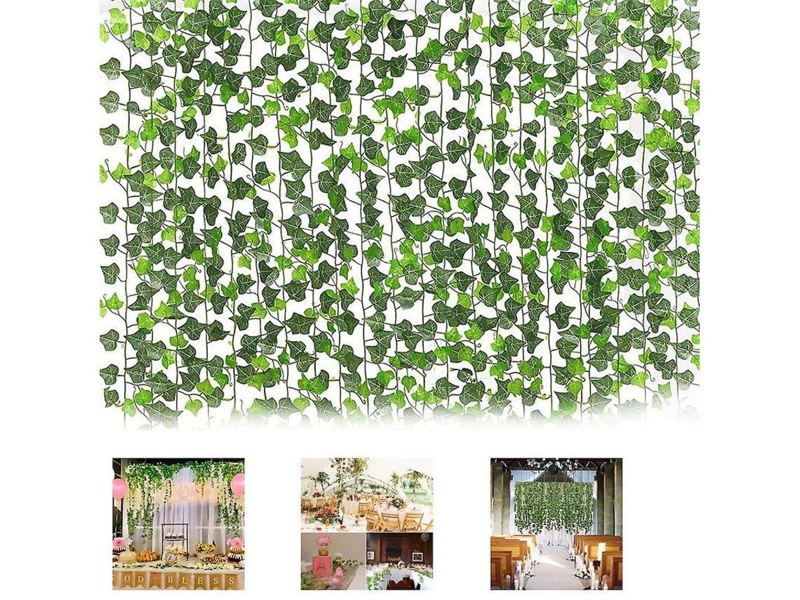 2026altiro-planta Colgante Artificial, Guirnalda De Hojas De Hiedra Artificial Para Jardín Y Pared De Fiestas.