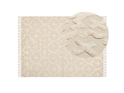 Alfombra de pelo corto BELIANI Itanagar de Algodón Beige 140x200