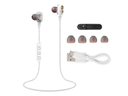 Auriculares deportivos intrauditivos Bluetooth EOOCOO con controladores dinámicos de doble núcleo cuádruple.