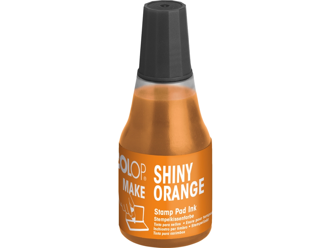 Tinta para Sello COLOP Make 25 Ml Naranja Brillante