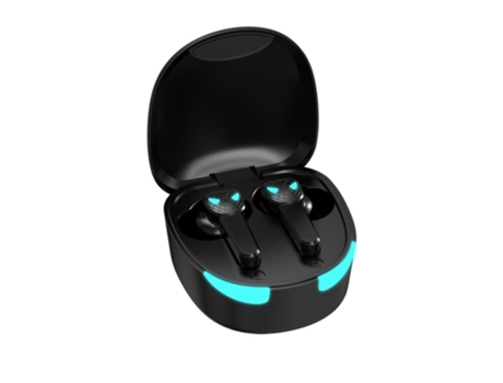 Auriculares Bluetooth True Wireless para auriculares de juego Low Latate con micrófono impermeable negro