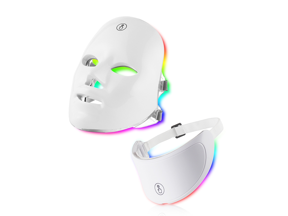Máscara De Cuello Con Luz Roja Led, Reafirma La Piel, Antienvejecimiento, Bioluz, Belleza, Blanqueamiento, Uso Doméstico.