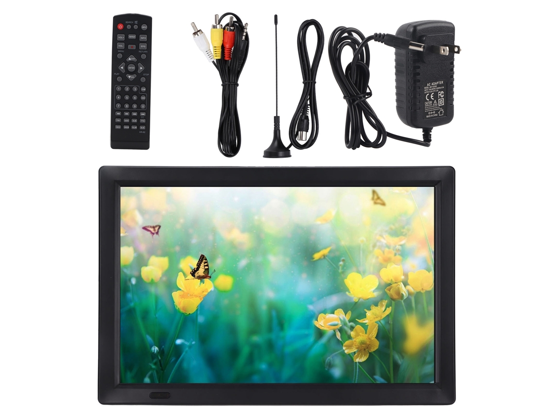 Televisor Digital Portátil De 14 Pulgadas Con Batería Y Antena, De Alta Sensibilidad Para Exteriores
