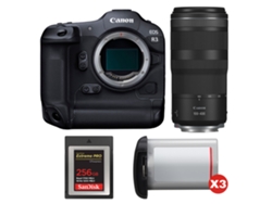 Canon Eos R3 + Rf 100-400mm F/5.6-8 Is Usm + 1 Sandisk 256gb Extreme Pro Cfexpress Type B + 3 Canon Lp-e19 + Ebook Pricedirect