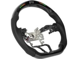 Volante Led De Fibra De Carbono Para Modelos 2018-2020, Con Luces De Cambio De Marchas Y Pantalla Lcd, Tapizado En Cuero Nappa.