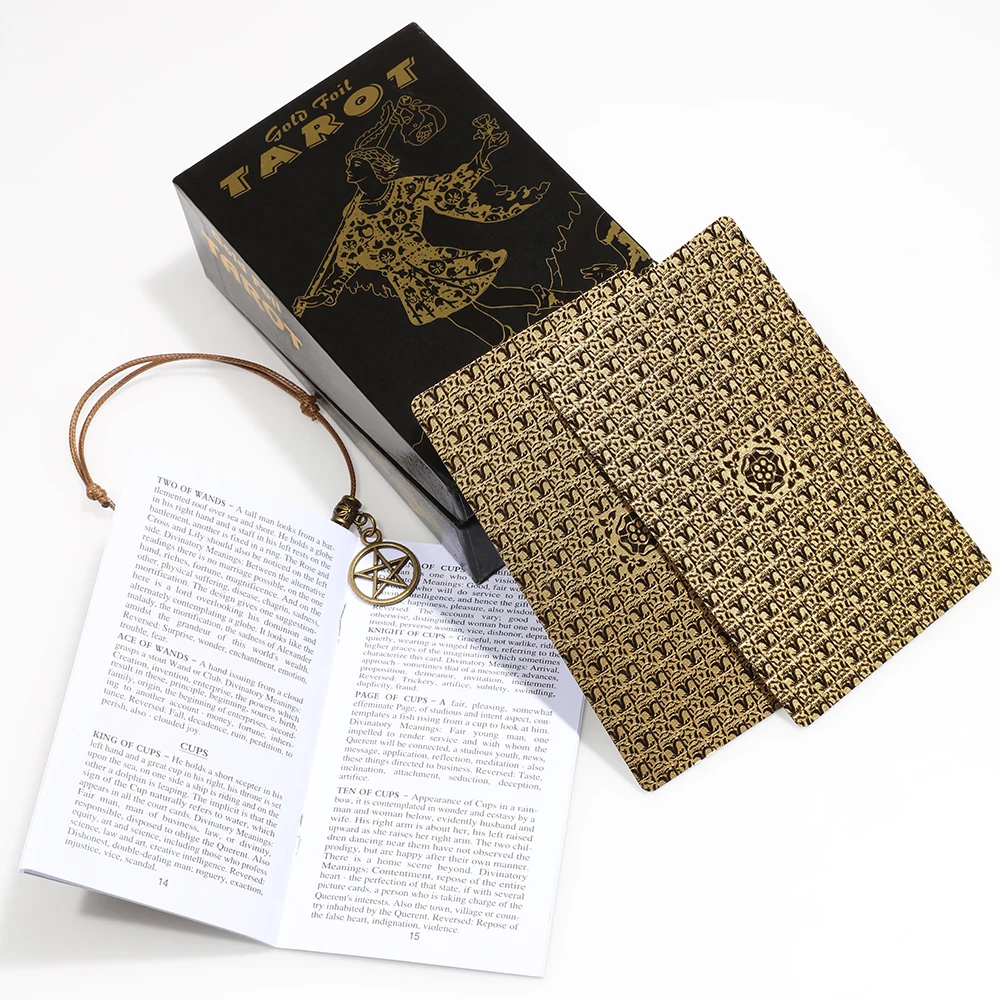 Juego De Cartas De Tarot, Juego De Mesa De Pvc, Set De Regalo De Cartas De Adivinación