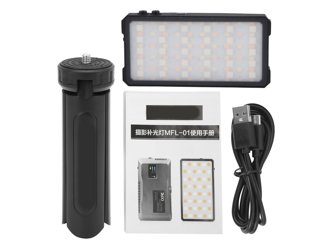 Luz LED para cámara de 3000k-6500k, luz complementaria para vídeo con CRI 95+, ideal para retransmisiones en directo.