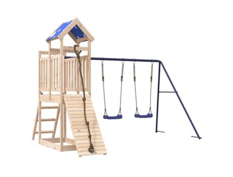 Parque infantil de exterior de VIDAXL madera maciza de pino