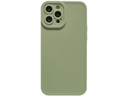 Compatible Con Iphone 13 Pro Max, Funda De Silicona Sólida Morandi Para Mujer (verde) Con Protección Para La Cámara.