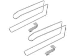 Juego 2 Soportes Metálicos Papel Higiénico Pared 17 5 15 7 Soporte Compacto Rollo Dispensador Ahorra Espacio