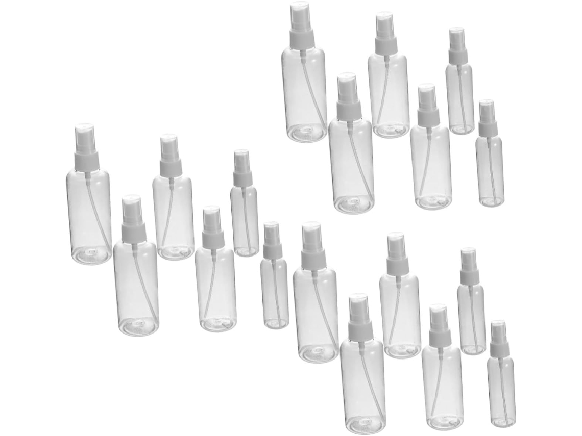 Juego De 18 Botellas De Viaje Recargables Con Pulverizador Fino.
