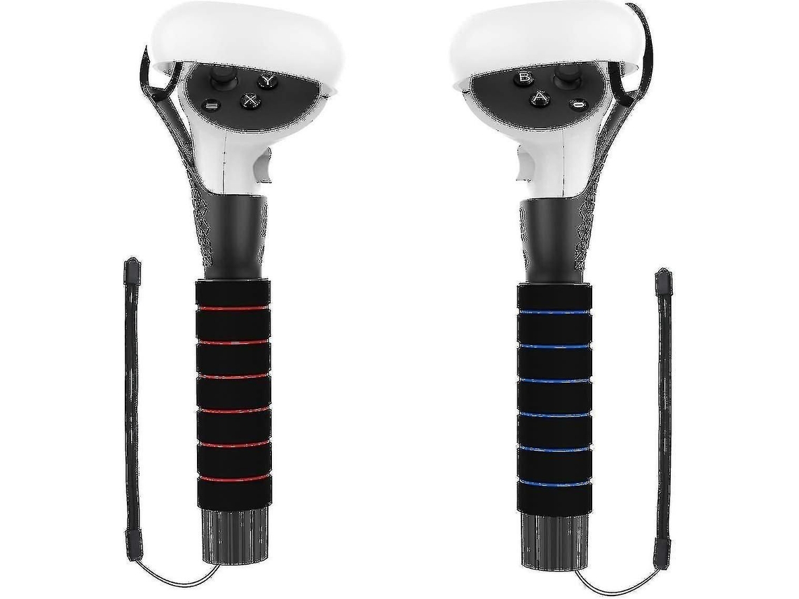 Empuñaduras De Extensión De Doble Mango Para Controladores De Oculus Quest, Quest 2 O Rift S Para Jugar A Beat Saber 2024rui