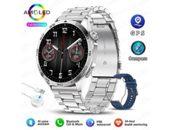 Reloj inteligente para Android e iOS Watch 4 con GPS para adultos, pantalla HD de 1,43 pulgadas y 466466, siempre en pantalla, llamadas Bluetooth, Smartwatch Ly Ebike