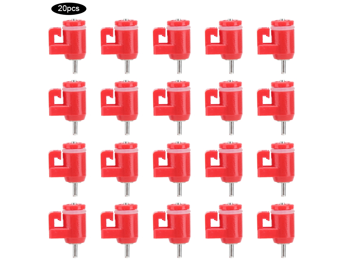 20 Bebederos Automáticos De Tetina Para Pollos Y Aves De Corral.