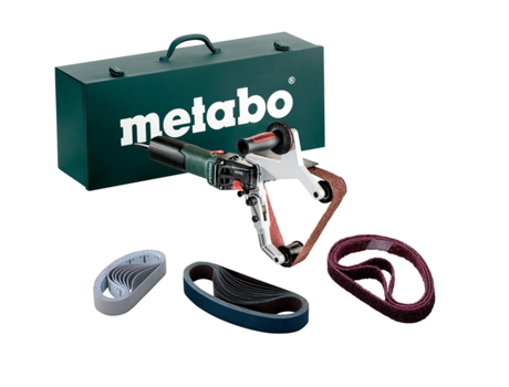 METABO RBE 15-180 Set Lijadoras de cinta para tubos/Caja de transporte de chapa de acero