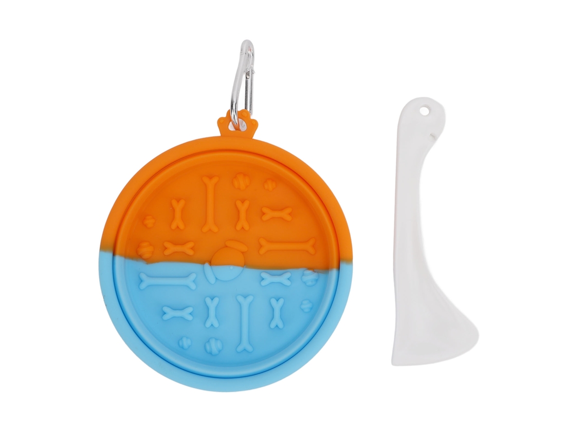 Cuenco Plegable Para Mascotas Silicona Portátil Con Hebilla Para Perros Gatos Y Animales Pequeños