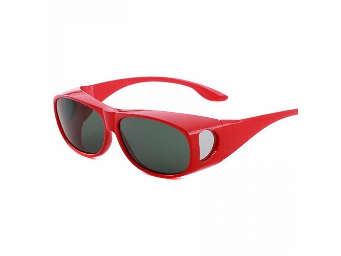 2026-gafas De Sol Polarizadas Sobre Lentes Recubiertas Uv400 Para Prescripción Rox Rojo