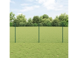 Juego de valla de jardín de 2 piezas de acero galvanizado verde Wsd99695 Lovely Home