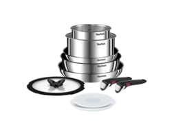 Batería de cocina Tefal L897sa74 (acero inoxidable, 10 piezas, Ø 16 cm)