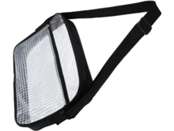 Riñonera Antiestática Stobaza De Pvc Negro Bolso Bandolera Transparente