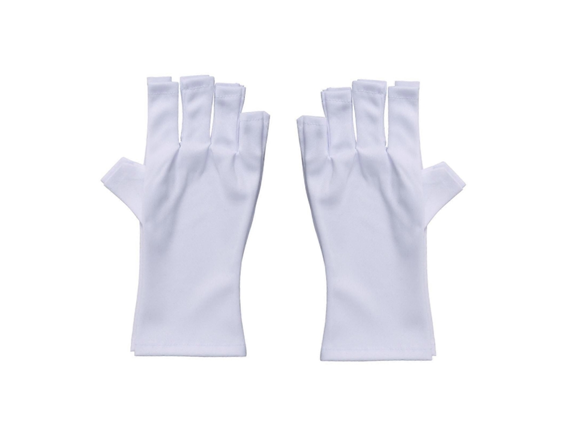 Guantes con protección UV para manicura de gel, guantes sin dedos anti-UV para lámpara de uñas de gel NOSTALGIA88