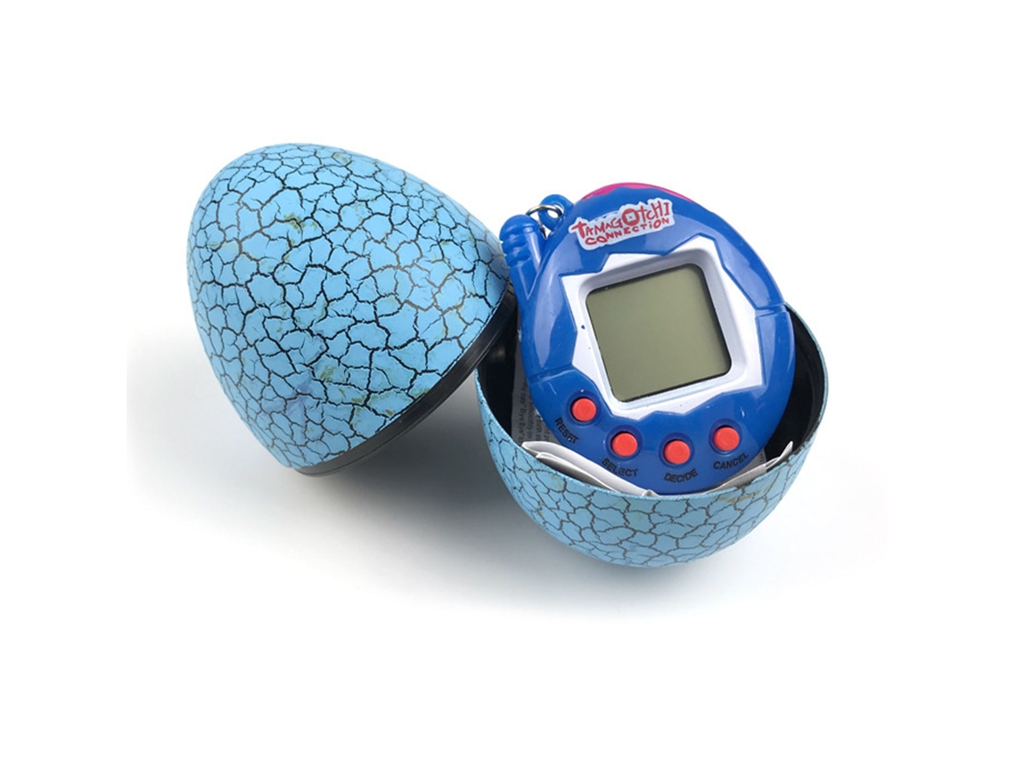 Rebe-máquina De Juego De Mascota Digital Virtual Portátil Divertida Para Niños Con Estuche En Forma De Huevo Azul
