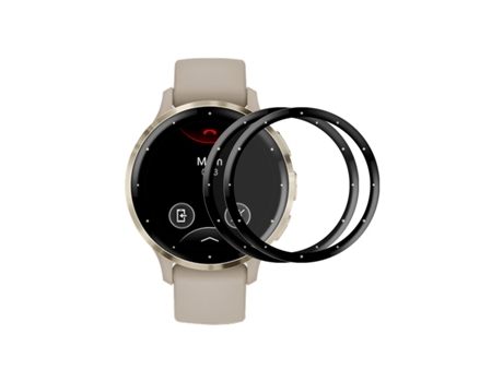 Garmin Venu 3S 2 piezas ENKAY 3D cobertura completa pieza de borde suave + película protectora de pantalla PMMA HD