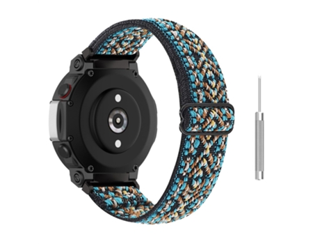 Correa de nailon trenzado transpirable estilo étnico ajustable para Huami Amazfit T-Rex 2 - castaño