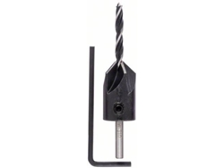 Brocas BOSCH en Espiral para Madera con Avellanador D= 4,0 mm; C= 70 mm