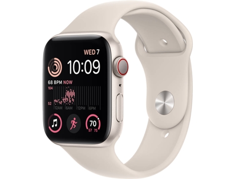 APPLE Watch SE GPS+Cellular 44 mm Blanco Estrella con Correa Deportiva Blanco Estrella