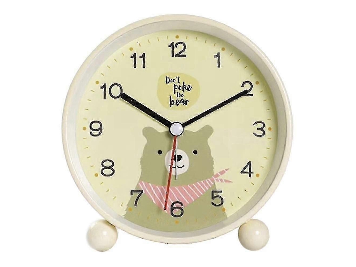 Reloj despertador infantil GOKOCO con diseño de dibujos animados, reloj de mesita de noche creativo