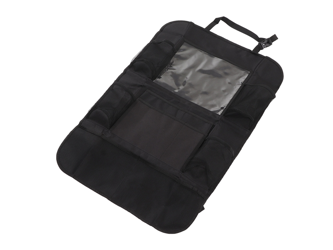 Organizador De Banco Traseiro Com Suporte Para Tablet E Bolsos, Tapete Anti-chute Oxford 600d
