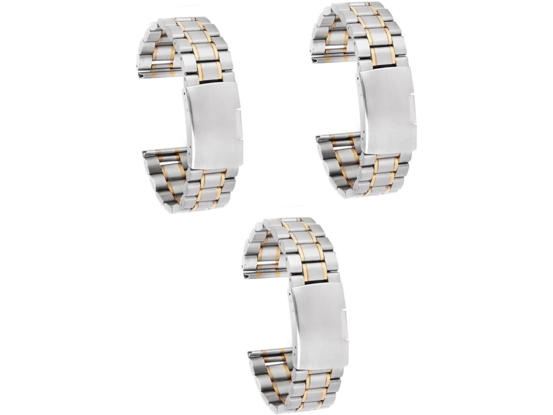 3 Piezas Correa Reloj 20 Correas Banda Acero Inoxidable Mm