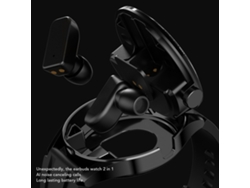 Relógio Inteligente Com Fones De Ouvido Sem Fio Tela Hd 1.45 Polegadas Bluetooth Nfc Esportivo Outdoor