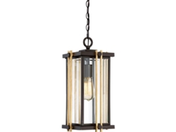 Luz de techo al aire libre QUOIZEL (QZ-Goldenrod8-M) Goldrod Bevelled Glass, acero suave E27