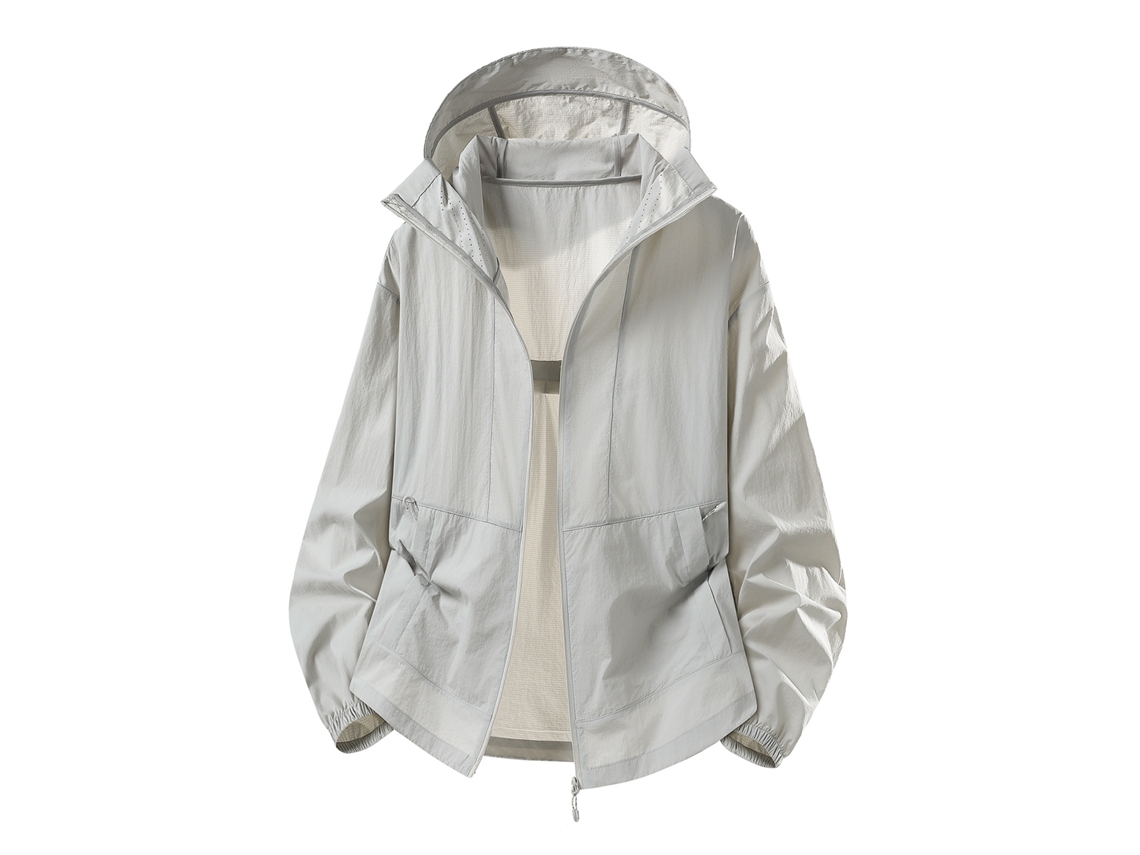Chaqueta Chrui Protección Upf 50+ Transpirable Y Secado Rápido (gris, M)