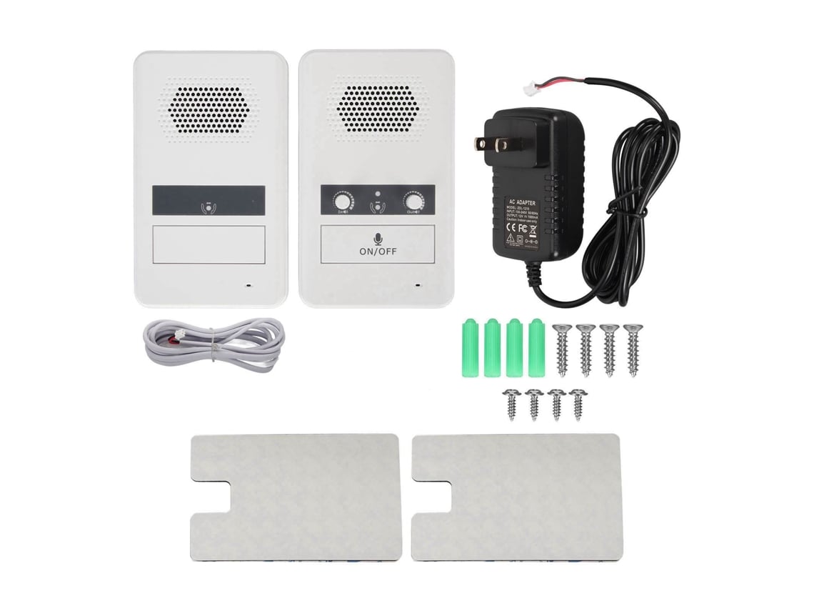 Sistema De Intercomunicación Bidireccional Para Mostrador, Altavoz De 3 W, Micrófono Sensible, Color Blanco, Para Bancos.
