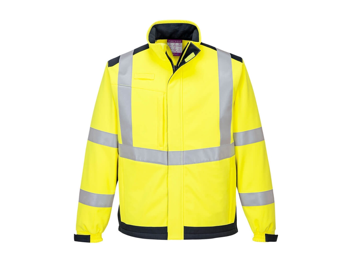 Chaqueta softshell de alta protección Modaflame Multi Norm Arc / Azul marino y amarillo / M Portwest