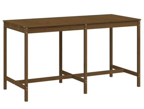 Mesa De Jardín VIDAXL Marrón Madera (203.5x90x110 cm)