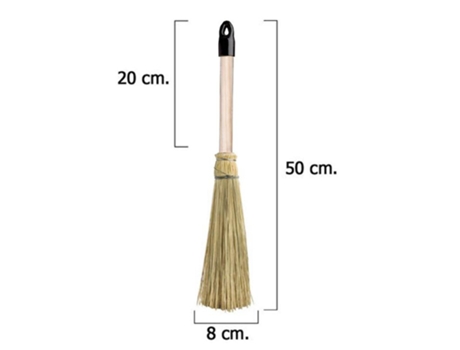 Escoba para chimenea y ascuas 50 cm.