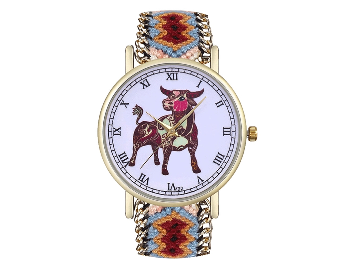 Reloj De Pulsera De Aleación Con Dial Redondo Analógico De Cuarzo Para Parejas