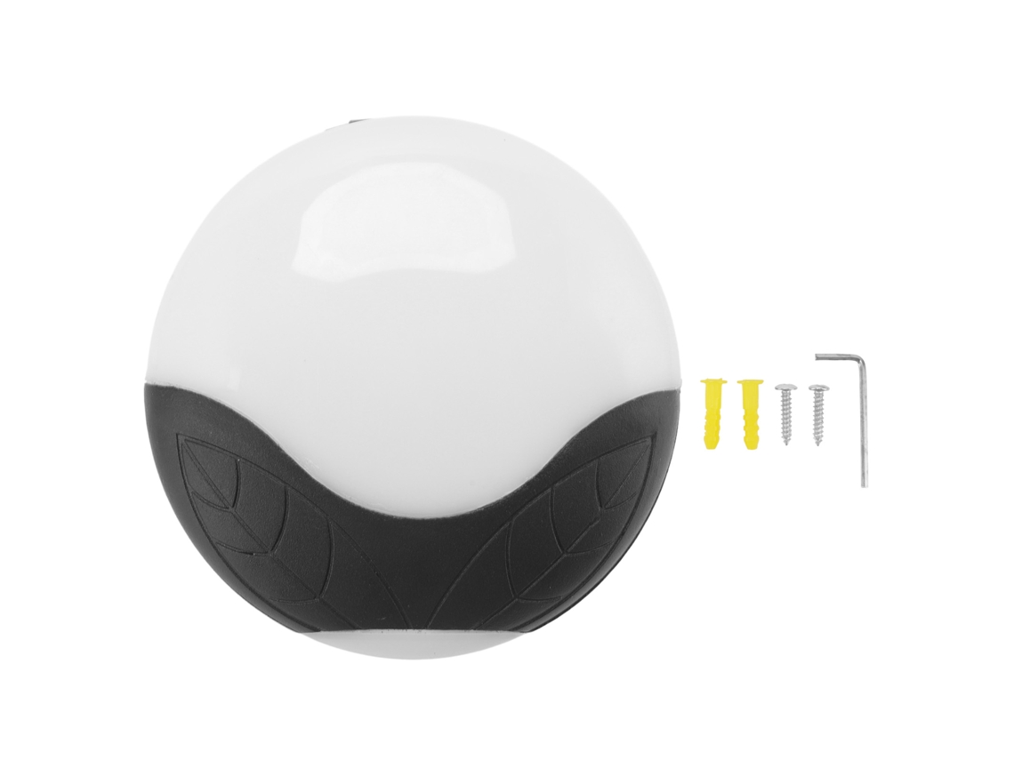Lámpara De Pared Led 8w, 3000k, Resistente Al Agua, Redonda, Aluminio Y Policarbonato, Para Dormitor