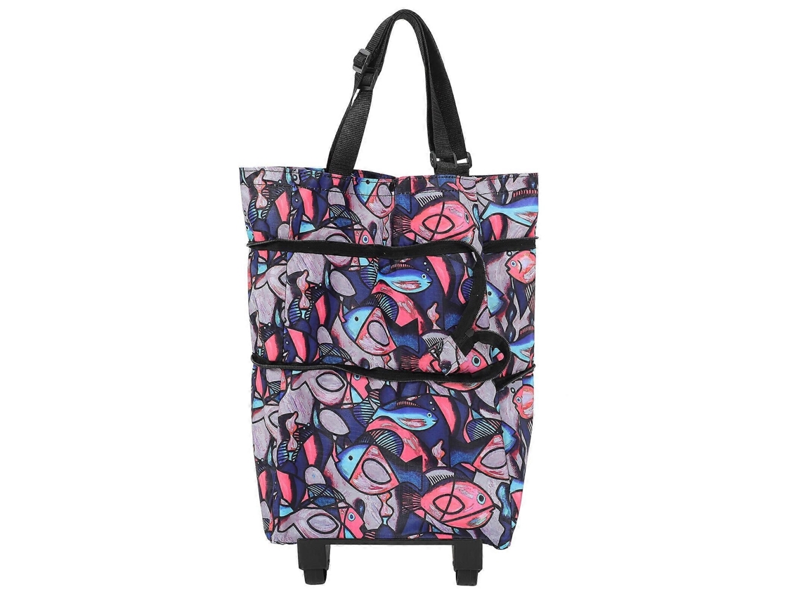 Carrito de la compra plegable con ruedas, bolsa de la compra para mujer para supermercados. GOKOCO