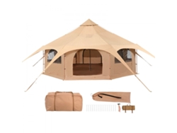 Carpa familiar de algodón de 5 m con ventilación y soporte para estufa Tekmaquinas