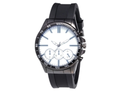 Reloj De Cuarzo Para Hombre Y Mujer Con Correa De Silicona Dial Clásico Blanco Y Negro Casual