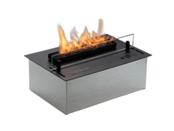 - Quemador De Bioetanol Sin Ventilación Senso Burner Bev, Control Remoto, Llama Real, Acero