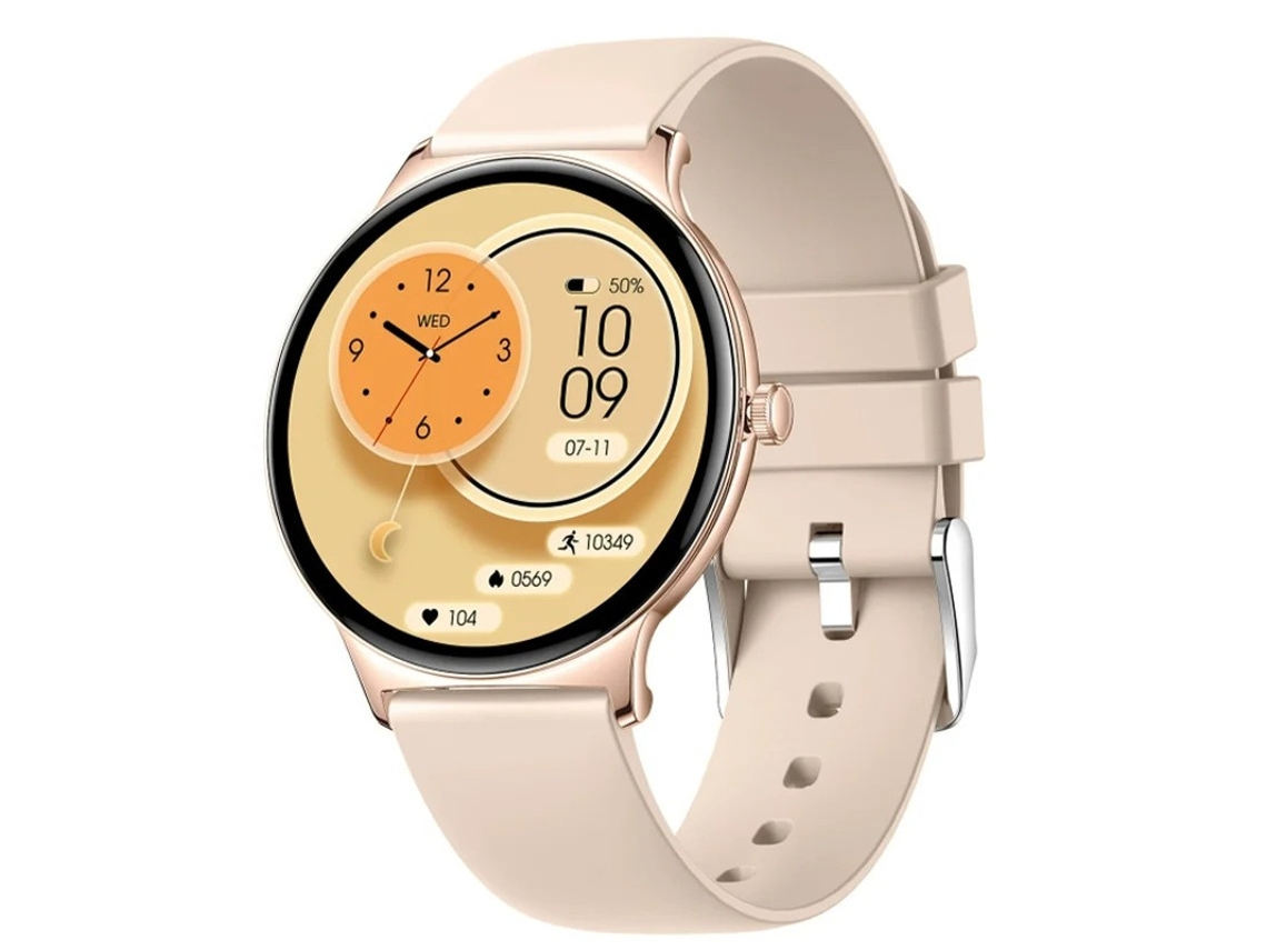 Reloj inteligente V89 con pantalla AMOLED de 1,43 pulgadas, Bluetooth, llamadas y elegante interfaz de usuario (rosa)