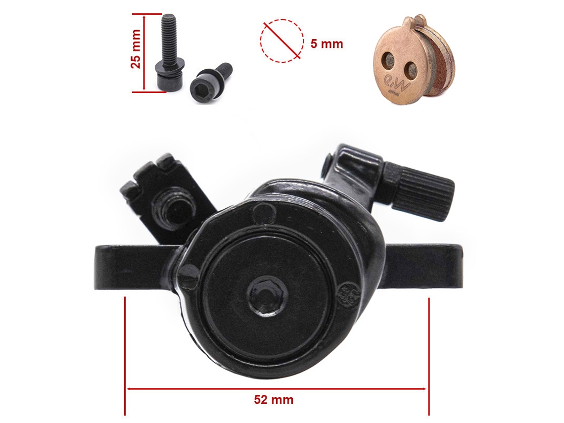 Pinza de freno mecánica Ct005-m08 L 50 mm negra para Ninebot serie FYD